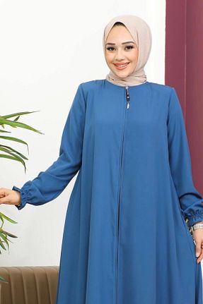 کلاه و ابایا سرمه ای زنانه پنبه پلی استر Nevayla Moda - کد 865052043