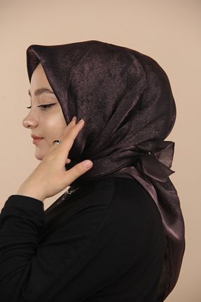 روسری بنفش پلی استر Emproyal - کد 730655242