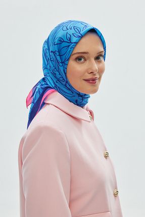 روسری آبی پنبه ای Blue Ocean - کد 889239968
