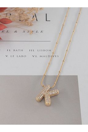 گردنبند استیل ( فولاد ) خاکی زنانه استیل ضد زنگ Siya Silver - کد 868636929