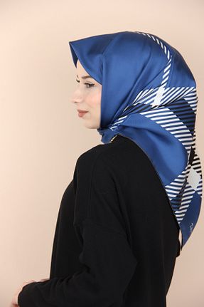 روسری سرمه ای İpek Tivil PAPLİO FERRE - کد 854413388