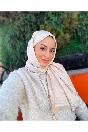 شال بژ زنانه hkpolo - کد 889268487
