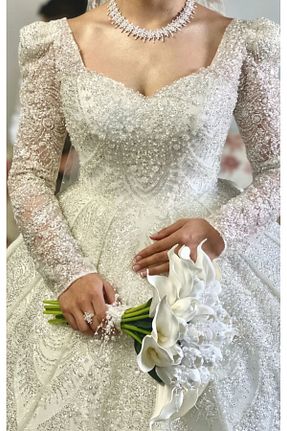 گل خشک و مصنوعی سفید baskıtek - کد 889262395