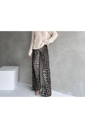 شلوار قهوه ای زنانه پاچه پهن Defile - کد 889264778
