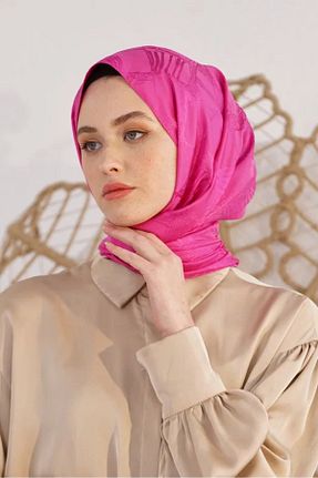 شال صورتی زنانه پلی استر Loryan - کد 889266954