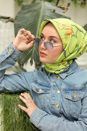 روسری بژ İpek Tivil SİLKHOMEE - کد 856461042