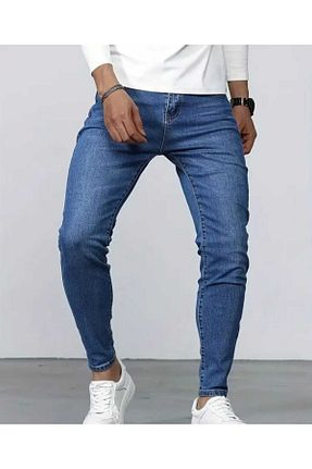 شلوار جین متالیک مردانه پاچه تنگ KING SEZAR - کد 889276608