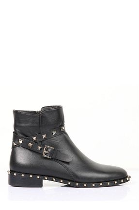 بوت / نیم بوت مشکی زنانه پاشنه تخت Nemesis Shoes - کد 889295315