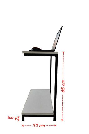 پایه لپ تاپ سفید 65 سانتی متر SteelDesing - کد 889996521