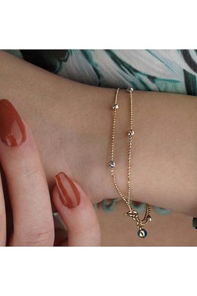 دستبند طلا زرد زنانه 14 عیار İzgi Kuyumculuk - کد 807626997