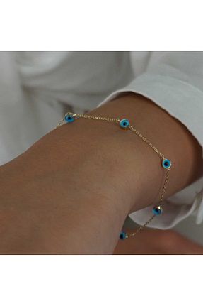 دستبند طلا زرد زنانه 14 عیار İzgi Kuyumculuk - کد 807627391