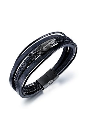 دستبند استیل (فولاد) مشکی زنانه Lee Cooper - کد 889364316