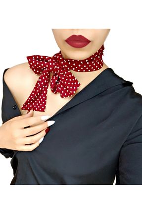 دستمال گردن زرشکی زنانه ویسکون Maia - کد 880374839