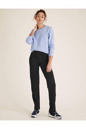 شلوار کرمگن مشکی زنانه رگولار Marks & Spencer - کد 6915402