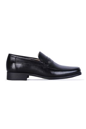 کفش کلاسیک مشکی مردانه پاشنه کوتاه (1 - 4 سانتی متر) TekYıldız - کد 889371404