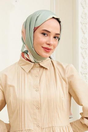 شال سبز زنانه پنبه پلی استر İpekhan - کد 446882659