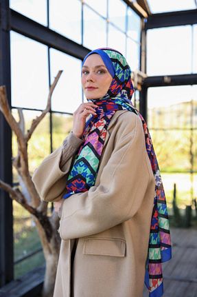 شال سرمه ای زنانه İpekhan - کد 808797378