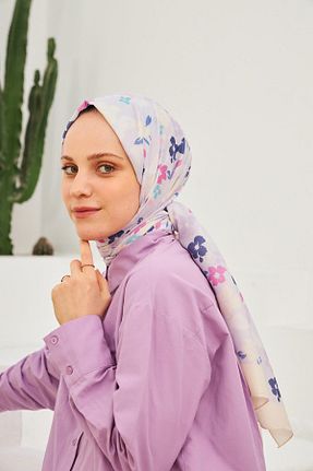 شال بنفش زنانه İpekhan - کد 762768684