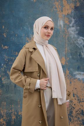 شال صورتی زنانه پنبه ای İpekhan - کد 889380048