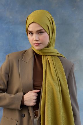 شال سبز زنانه پنبه ای İpekhan - کد 889379982