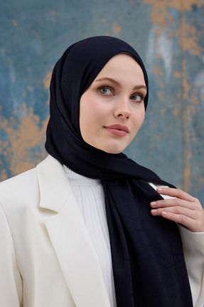 شال مشکی زنانه پنبه ای İpekhan - کد 889380071