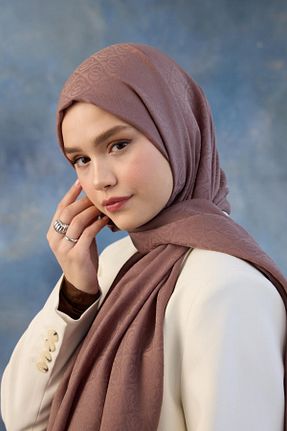 شال صورتی زنانه پنبه ای İpekhan - کد 889379834