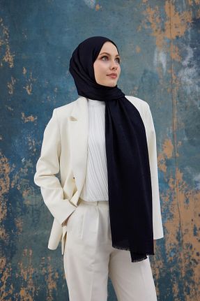 شال مشکی زنانه پنبه ای İpekhan - کد 889380071