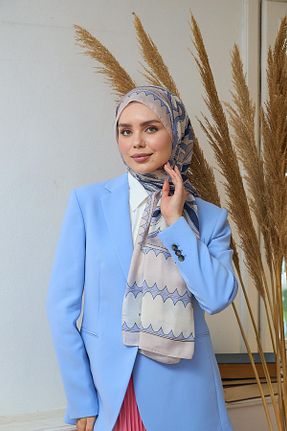 شال سرمه ای زنانه İpekhan - کد 832896168