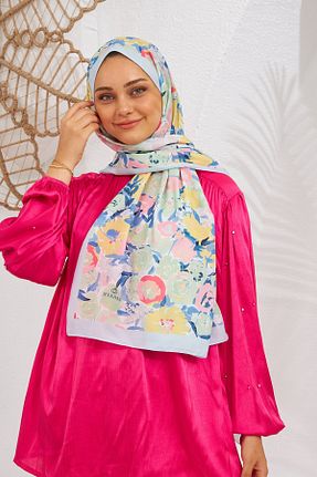 شال فیروزه ای زنانه İpekhan - کد 759104678