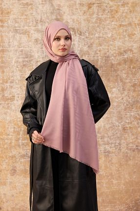 شال صورتی زنانه پنبه ای İpekhan - کد 921672596