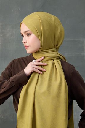 شال سبز زنانه پنبه ای İpekhan - کد 889380082