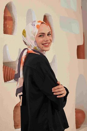 شال طوسی زنانه پنبه پلی استر İpekhan - کد 743270911