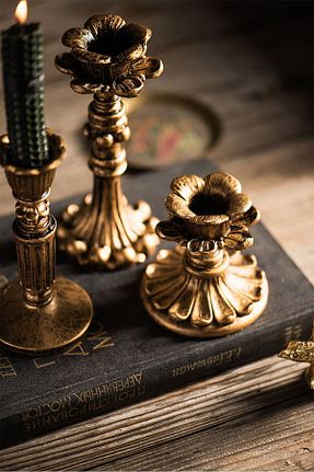 شمعدان و شمع گیر طلائی Beton pamircandles - کد 829120557