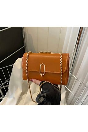 کیف دوشی قهوه ای زنانه چرم مصنوعی VALUES - کد 873373408