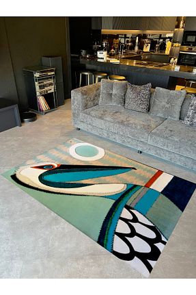 فرش رنگی قابل شستشو Rugs Modern Halı - کد 889411007