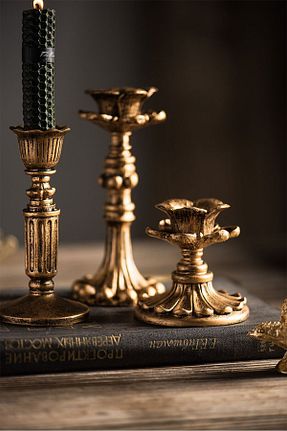شمعدان و شمع گیر طلائی Beton pamircandles - کد 829120557