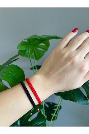 دستبند جواهر قرمز زنانه مروارید modernist - کد 889496400