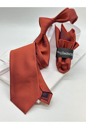 کراوات نارنجی مردانه پلی استر Gutiero - کد 889547251