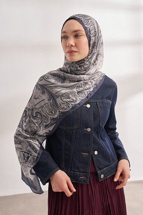شال سرمه ای زنانه پلی استر ARMANDA - کد 889555032