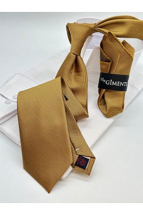 کراوات طلائی مردانه پلی استر Gutiero - کد 890259219