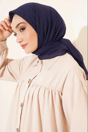 روسری سرمه ای پنبه ای Melodi Scarf - کد 889565267