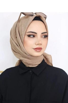 روسری بژ پنبه ای Melodi Scarf - کد 889565328