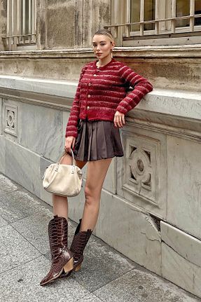 رویه زرشکی زنانه اکریلیک - پلی استر Swist - کد 889582041