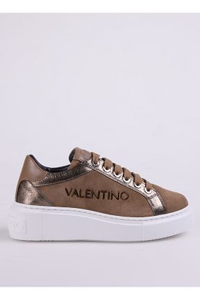 کفش اسنیکر قهوه ای زنانه بند دار Valentino - کد 889596926