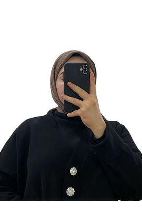روسری صورتی کرپ ساتن ابریشم Aker - کد 889640570