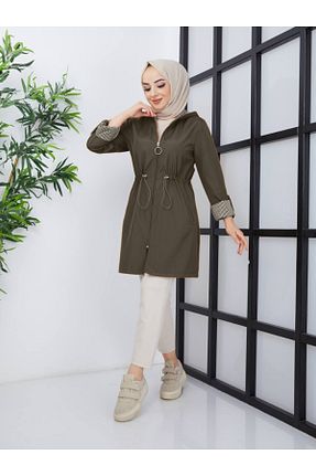 ترنچکت حجاب خاکی زنانه پلی استر RACE FASHİON - کد 851664603