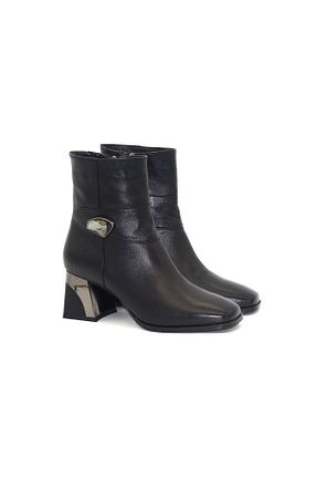 بوت / نیم بوت مشکی زنانه چرم خالص Gizzelli shoes - کد 887719287