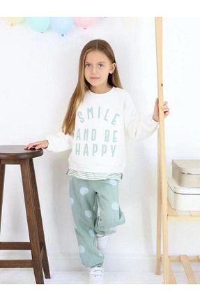 ست بالاتنه و پائین تنه سبز بچه گانه بافتنی Zekids - کد 890453433