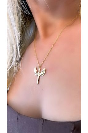 گردنبند نقره طلائی زنانه 925 عیار Daniel Angelson - کد 890449522