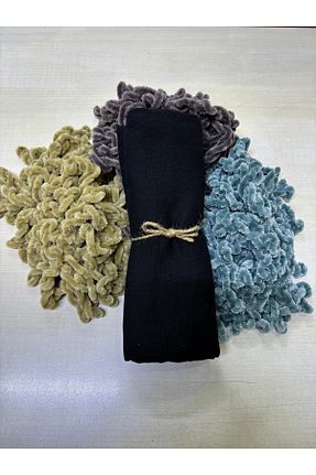 شال مشکی زنانه پنبه ای Ebruli - کد 889691476